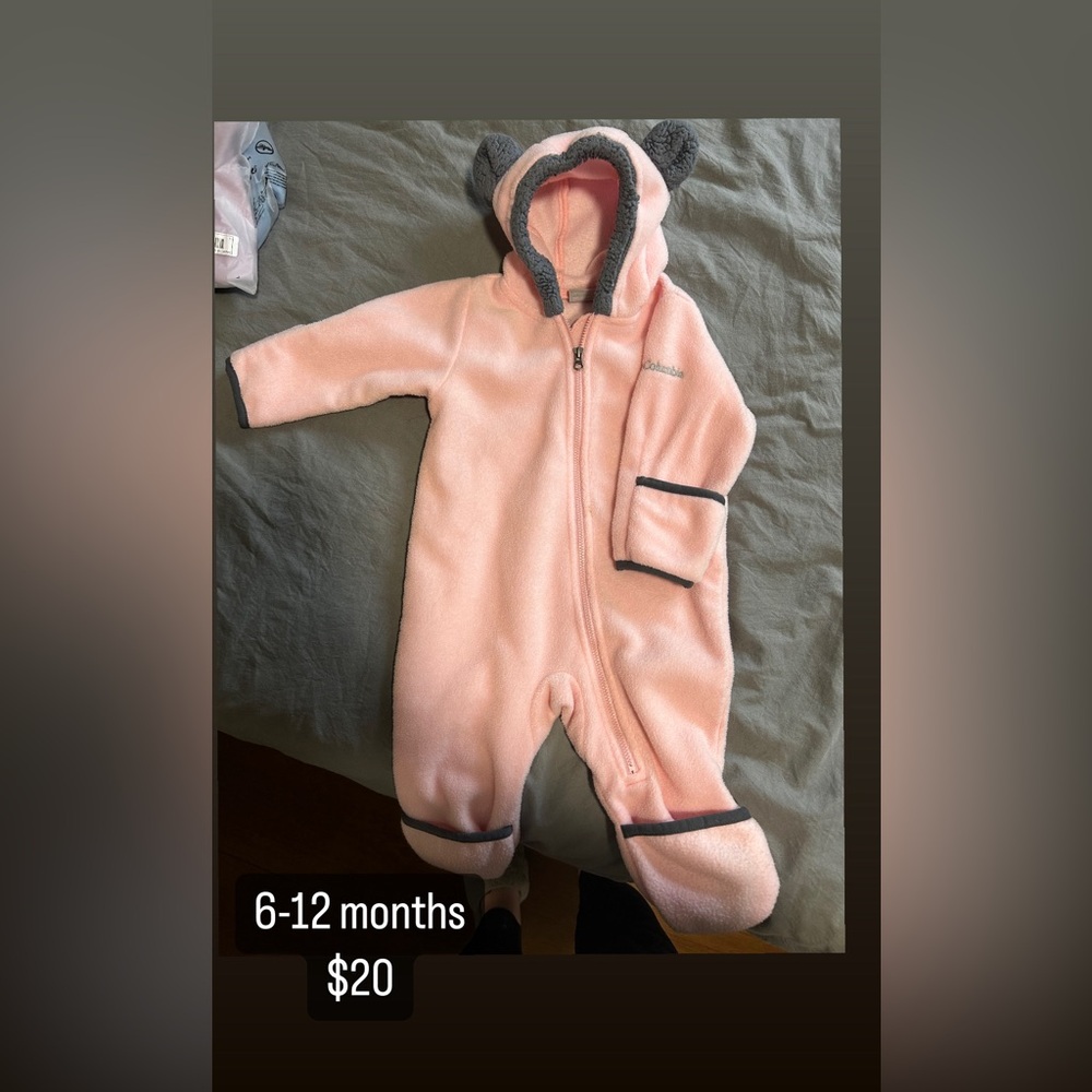 6-12 month Columbia bunting suit
